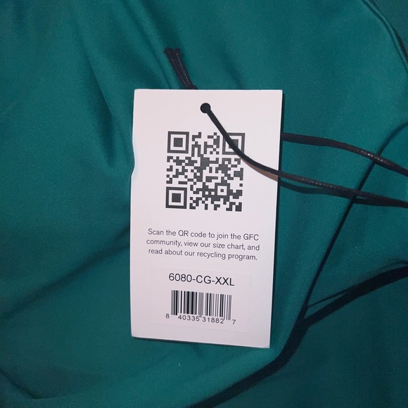 NWT girlfriend collective "bianca" sport one shoulder dress green "saguaro" XXL - Picture 9 of 12